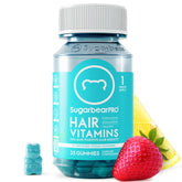 SugarBearPro gomitas para cabello, suministro de un mes, sabor suave y fácil de masticar.