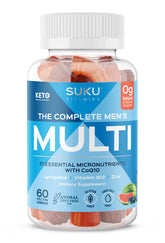 Gominolas SUKU para hombres en envase multivitaminas para uso diario
