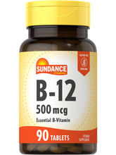 Sundance B-12, botella de 500 mcg, apoyo diario de energía