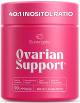 Sunergetic suplemento para ovario, equilibrio hormonal y salud reproductiva.