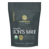 Sunwarrior melena de león polvo orgánico para enfoque y claridad mental