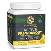 Sunwarrior Preentrenamiento Activo envase con sabor Yuzu Mango para entrenamientos energéticos