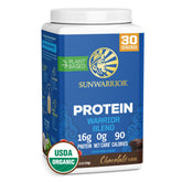 Sunwarrior Proteína vegetal chocolate, ideal para batidos y energía sostenida.