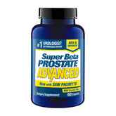 SUPER BETA PROSTATE: botella con dosis diaria para apoyo urinario.