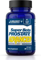 SUPER BETA PROSTATE caja frontal, diseño claro para confianza y uso diario