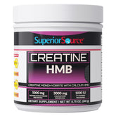 Superior Source Creatine HMB en polvo sin tintes para apoyo muscular diario.