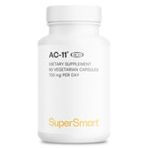 Supersmart AC-11 cápsulas en botella, apoyo diario para tu rutina de bienestar.