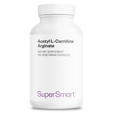 Supersmart acetil l-carnitina arginato 1000 mg en cápsulas vegetarianas, uso diario