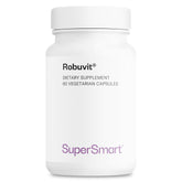 Supersmart Robuvit frasco de 60 cápsulas para uso diario con energía sostenida.