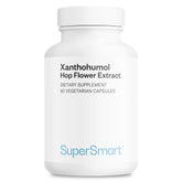 Supersmart Xanthohumol, cápsulas diarias, ofrecen apoyo antioxidante para el día.