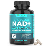 Svovita NAD 500 mg botella, soporte de energía celular y vitalidad.