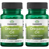 Swanson Aceite de Orégano 10:1, cápsulas suaves para posible apoyo digestivo.