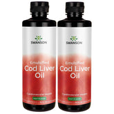 Swanson aceite hígado bacalao emulsionado menta, bote: sabor agradable para tomar diariamente
