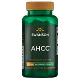 Swanson AHCC envase de 60 cápsulas veganas para apoyo inmunológico.
