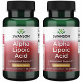Swanson Alfa Lipoico 600 mg, cápsulas en pack para uso diario