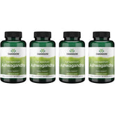 Swanson Ashwagandha Powder frasco frontal para uso diario y bienestar.