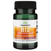Swanson B-12 1000 mcg, frasco, apoyo energía diaria