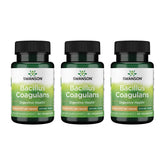 Swanson Bacillus Coagulans, botella vertiendo, posible apoyo digestivo estable para consumo diario