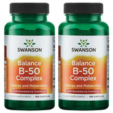 Swanson Balance B-50 cápsulas en bote para uso diario y metabolismo