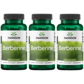 Swanson Berberine HCl, cápsulas de 400 mg, envase de 60 para apoyo metabólico.