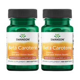 Swanson Beta-Caroteno en bote con cápsulas blandas para apoyar la salud ocular