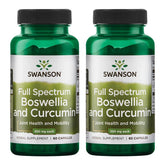 Swanson Boswellia y Curcumina, envase frontal, soporte diario para movilidad.