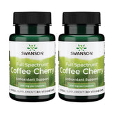 Swanson Cereza de Café, botella frontal, apoyo antioxidante para el día a día