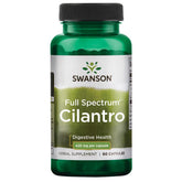 Swanson Cilantro en bote de 425 mg para apoyo digestivo y antioxidante.