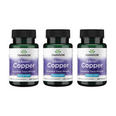 Swanson cobre quelado tabletas 2 mg; apoya la salud antioxidante diaria.