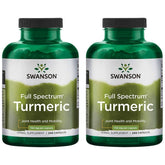 Swanson Curcumina Espectro Completo – botella con cápsulas veganas para articulaciones saludables