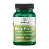 Swanson FemFlora: botella de cápsulas para apoyar la salud femenina.