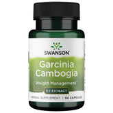 Swanson Garcinia Cambogia cápsulas con extracto 5:1 para apoyo en dieta equilibrada