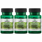 Swanson Genisteína sin soja: cápsulas veganas para equilibrio hormonal potencial.
