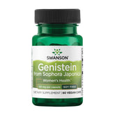 Swanson Genisteína cápsulas sin soja para bienestar hormonal.