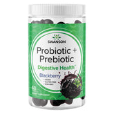 Gomitas probióticas y prebióticas Swanson para equilibrio digestivo.