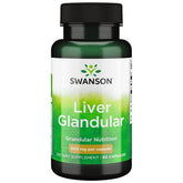 Swanson Glandular Hígado 500 mg, botella: cápsulas fáciles de tragar para tu rutina diaria.