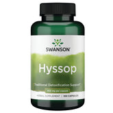 Swanson Hisopo 450 mg, botella visible, posible apoyo al sistema digestivo diario.
