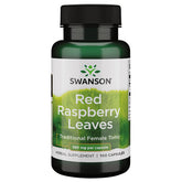 Swanson hojas de frambuesa rojas 380 mg, cápsulas para uso diario y apoyo general