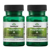 Swanson Huperzina A en botella de 200 mcg, posible apoyo a la función cognitiva.