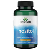 Swanson Inositol 650 mg envase de cápsulas, apoyo al equilibrio diario