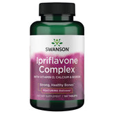 Swanson Ipriflavone Complex Ostivone, frasco de tabletas, posible apoyo a la salud ósea diaria.