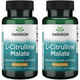 Swanson L-Citrulina Malato: botella visible para energía diaria.