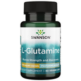 Swanson L-Glutamina Ajipure cápsulas vegetarianas para soporte muscular