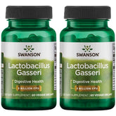 Swanson Lactobacillus Gasseri Probiotico botella con cápsulas para apoyo digestivo.