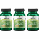 Swanson lactobacillus rhamnosus con FOS en cápsulas veganas para salud digestiva