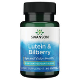 Swanson Luteína Bilberry 60 Sgels: botella de cápsulas para apoyo visual diario