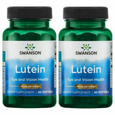Swanson Luteina cápsulas gelatina blanda en botella, posible filtrado de luz azul