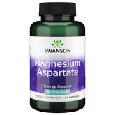 Swanson Magnesio Aspartato 685 mg botella: apoya energía y músculos.