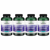 Swanson Magnesium Lactate: botella de cápsulas para soporte muscular diario