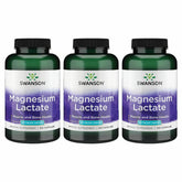Swanson Magnesium Lactate: cápsulas para soporte diario de músculos y huesos.